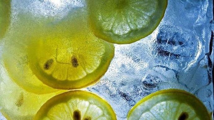 Лимонный лед