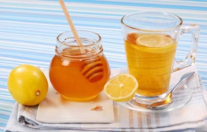 Боль в горле и кашель (рецепт лимона с медом)