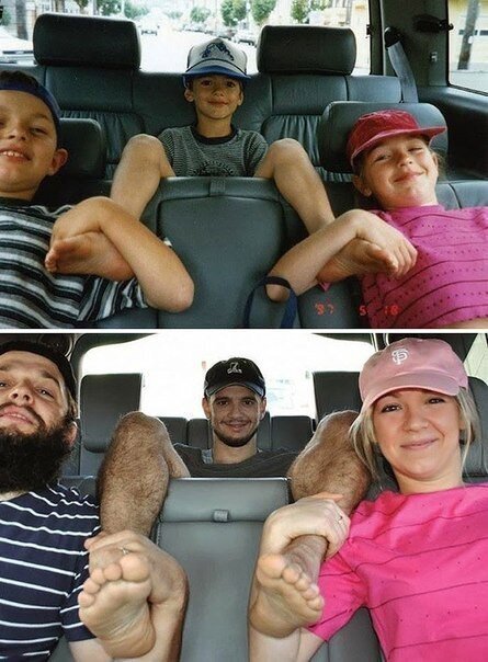 До и после: семейные фото спустя несколько десятков лет