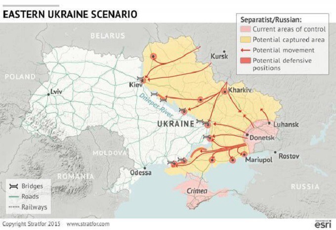 Аналитики группы Stratfor: Три варианта распада Украины