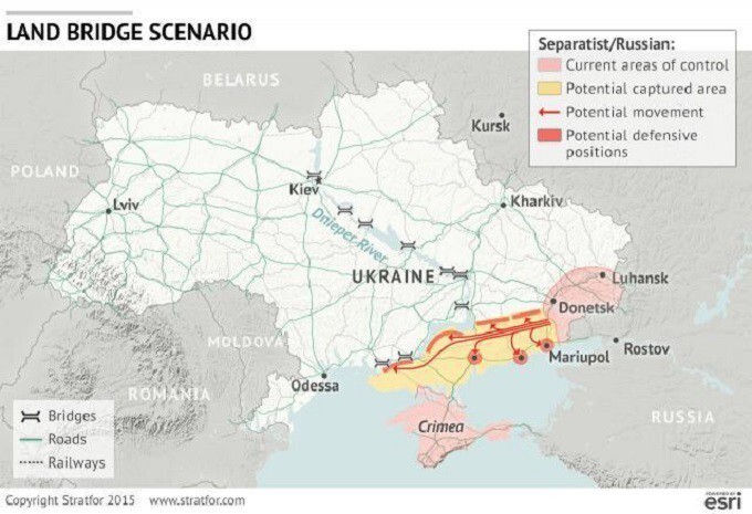 Аналитики группы Stratfor: Три варианта распада Украины