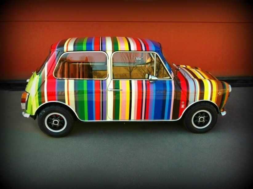Полосатый Mini Cooper 1973 отправился на аукцион