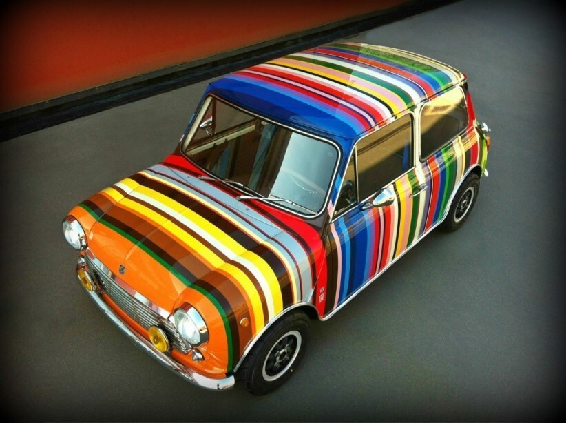 Полосатый Mini Cooper 1973 отправился на аукцион