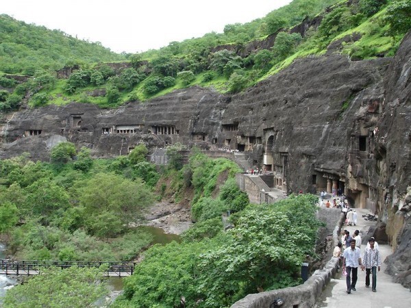 5. Пещеры Аджанта, Махараштра, Индия