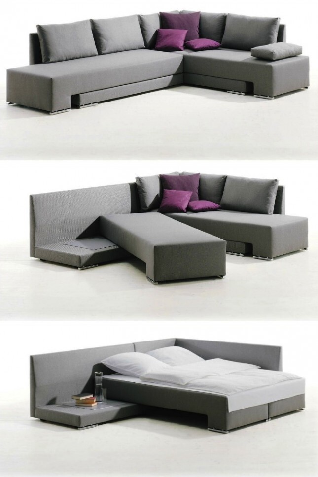 Угловой диван и двухспальная/односпальная кровать