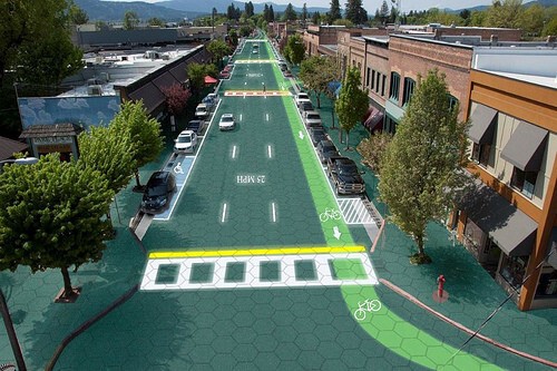 Solar Roadways - город зеленого цвета 