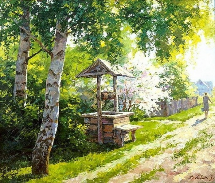 Прекрасные русские пейзажи от художника Дмитрия Лёвина