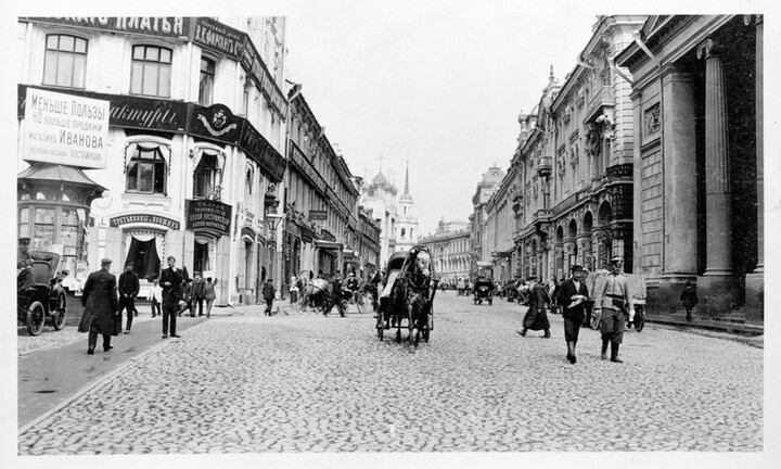 В продолжение темы ретро фотографий. Москва 1909 год