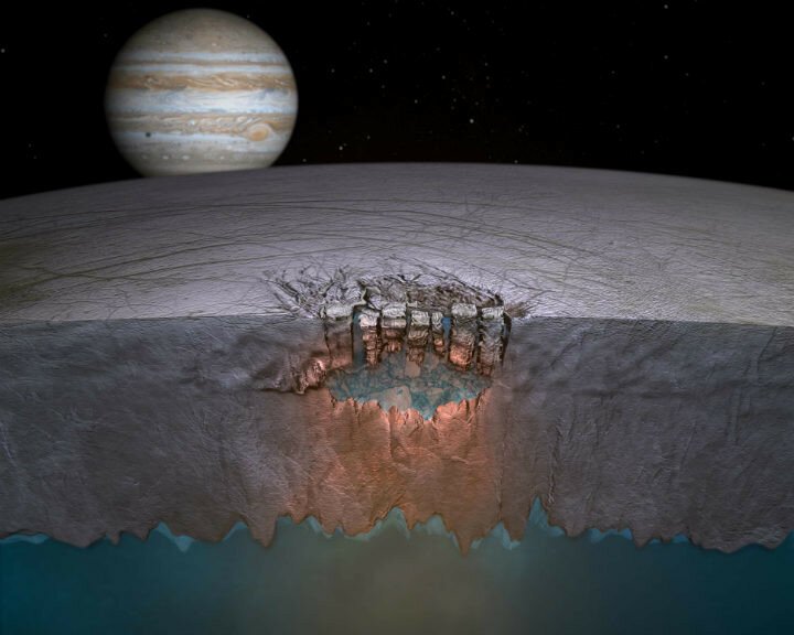 Ученые нашли на спутнике Юпитера воду