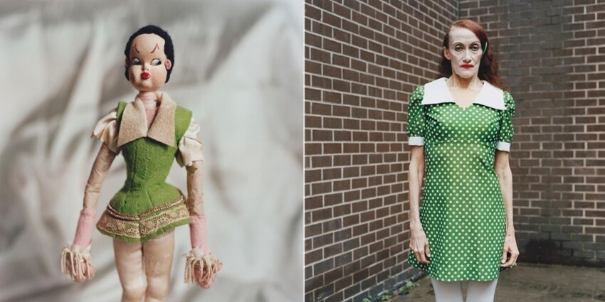 Энни Коллиндж переодевает незнакомцев в Нью-Йорке в винтажных кукол