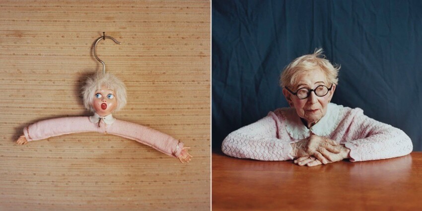 Энни Коллиндж переодевает незнакомцев в Нью-Йорке в винтажных кукол