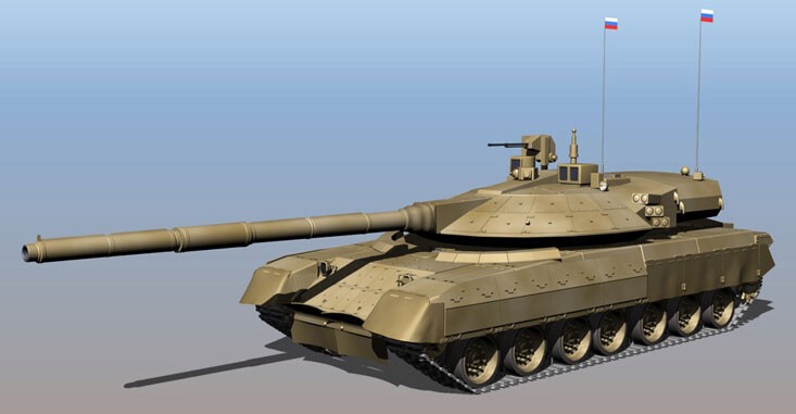 Одна из возможных компоновок танка проекта "Армата".