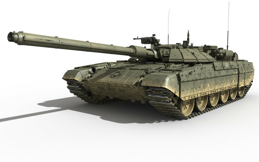 Одно из возможных изображений танка нового поколения на единой боевой платформе "Армата".