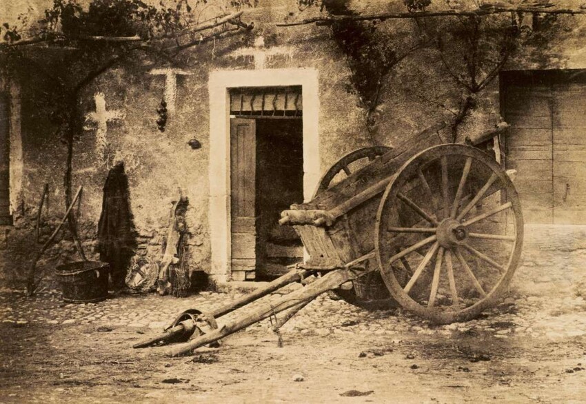 1. Повозка. Фотография сделана в Бретани примерно в 1857 году. 