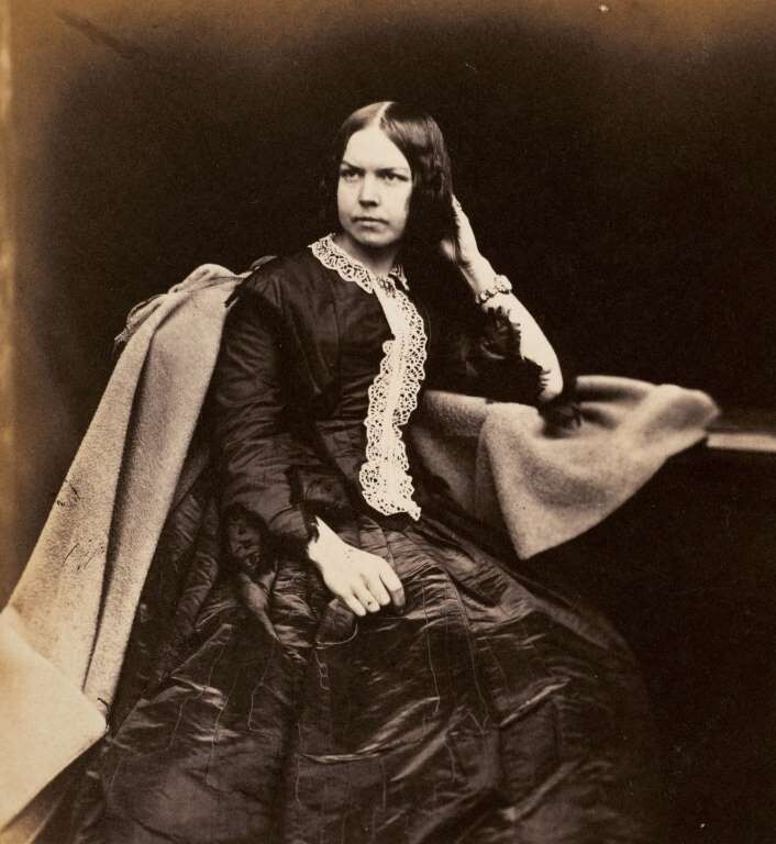 8. Портрет женщины, сделанный примерно в 1854 году. 