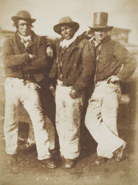 2. Рыбаки из Ньюхейвен (Александр Резерфорд, Уильям Рамзай и Джон Листон), примерно 1845 год. 
