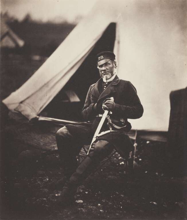 16. Капитан Моттрэм Эндрюс, 28 пехотный полк (1-й Стаффордшир), 1855 год.