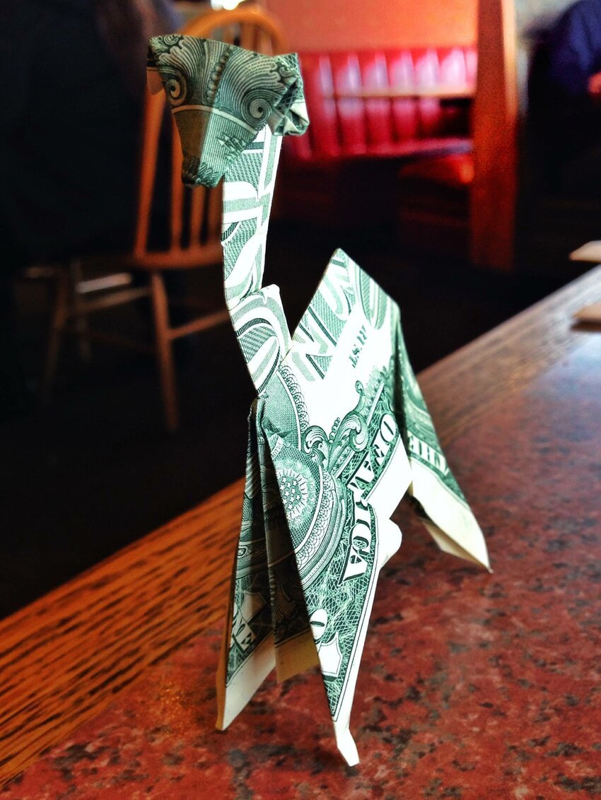 Оригами из доллара