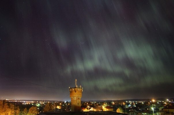 Северное сияние 17.03.2015 в средней полосе России