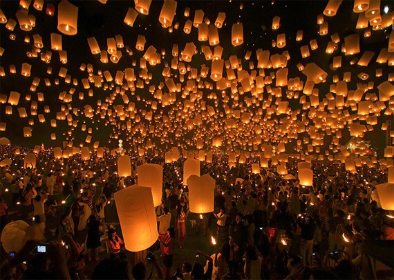 Фестиваль фонариков, Таиланд