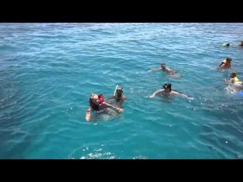 Египет, Хургада, Девушка, неумеющая плавать в открытом море 