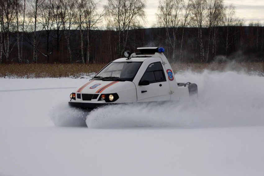 Армейский снегоход "Беркут" с двигателем ВАЗа