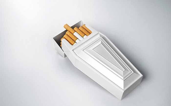 Упаковка для сигарет с тонким намёком