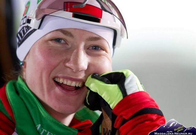 Дарья Домрачева - лучшая биатлонистка мира ! Наши поздравления !