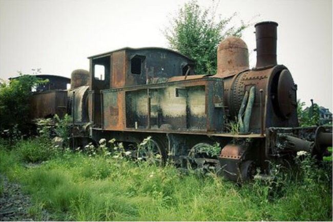 Старый поезд  