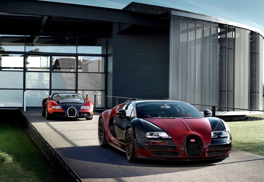 Сборка самого последнего Bugatti Veyron