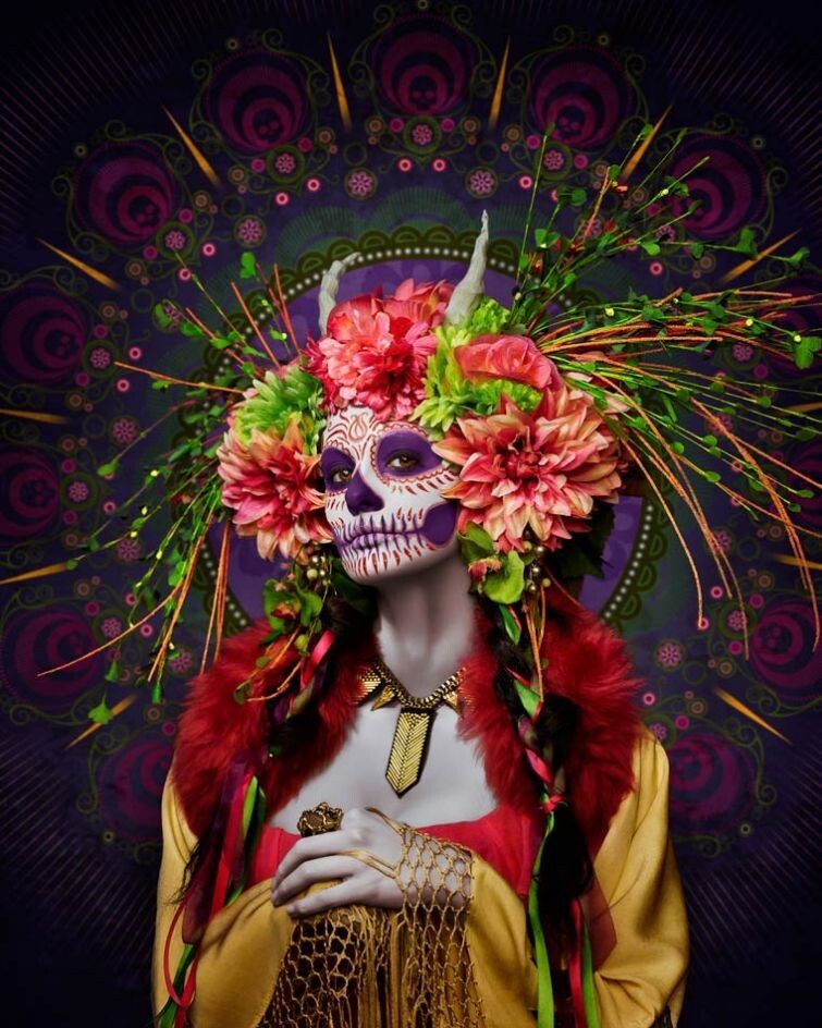 Красочный фотопроект к мексиканскому празднику "День Мертвых "