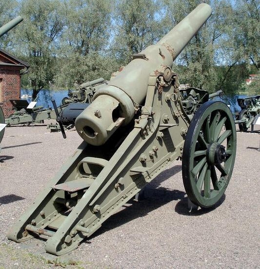 6-дюймовая пушка обр. 1877 г. в финском артиллерийском музее в Хямеэнлинна