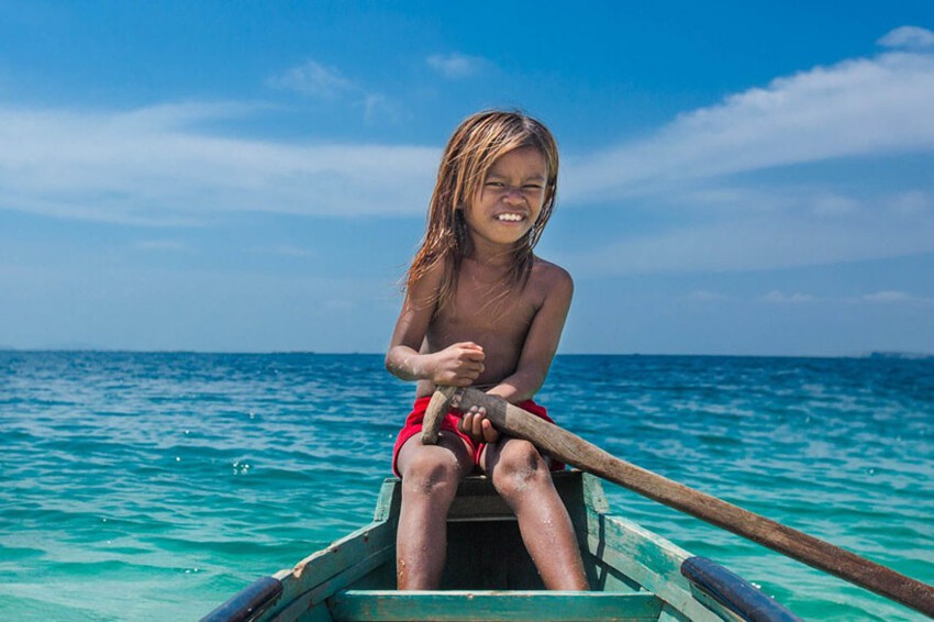 Очаровательные дети с острова Борнео