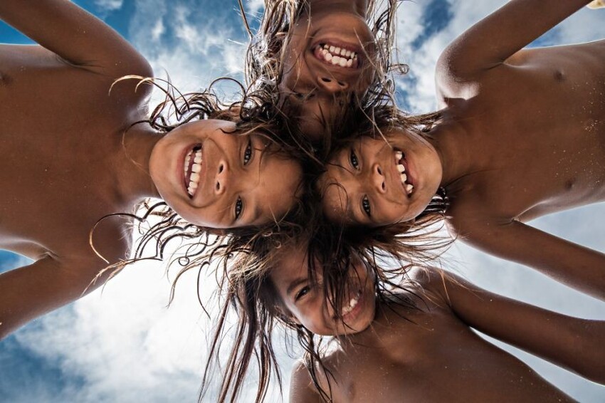 Очаровательные дети с острова Борнео