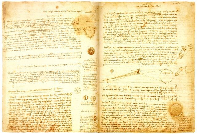 Это уже не столь обычная и повседневная вещь. Но ооочень дорогая: книга Леонардо да Винчи за $30.8 млн.