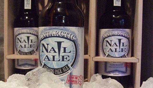Пиво Antarctic Nail Ale. Цена колеблется от $800 до $1,815 за бутылку