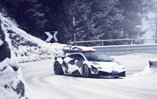 Lamborghini Gallardo LP560 Winter drift 