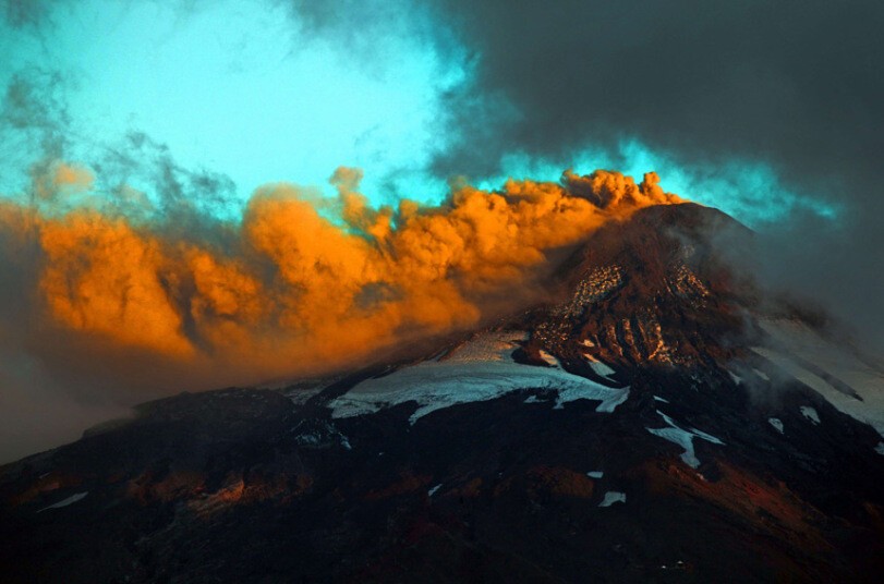 Чилийский вулкан Вильяррика