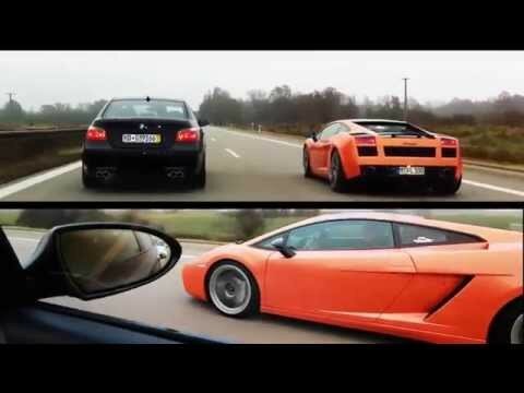 Lamborghini Gallardo vs BMW M5 E60  