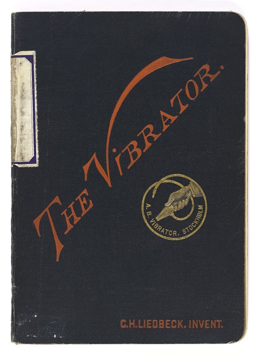 1891 Обложка книги доктора Лейдбека (C.H.Liedbeck's) «Описание вибратора и указания к использованию».
