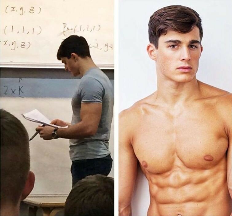 Преподаватель математики оказался фитнесс-моделью