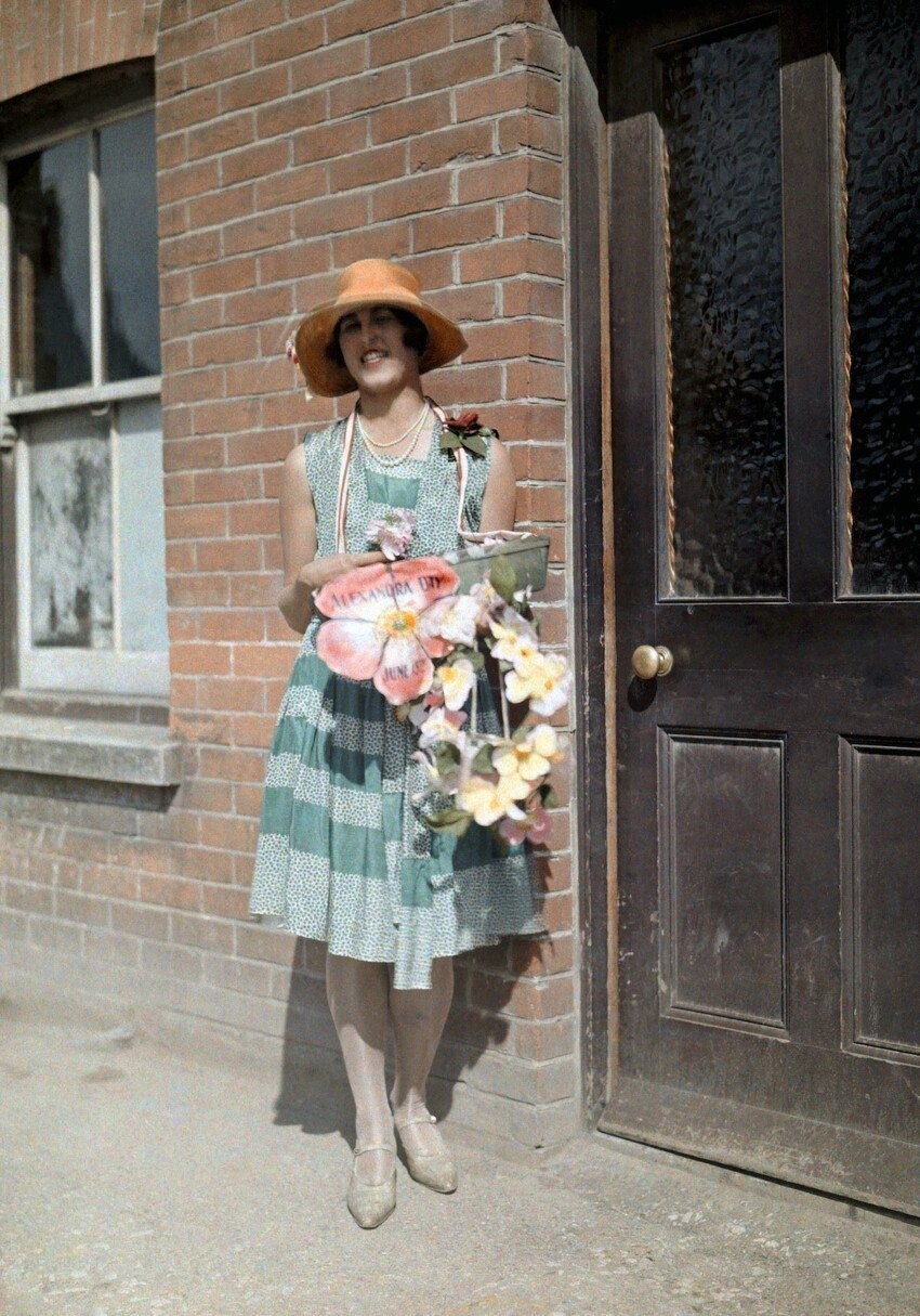 Редкие цветные ретро фотографии Англии 1928 года