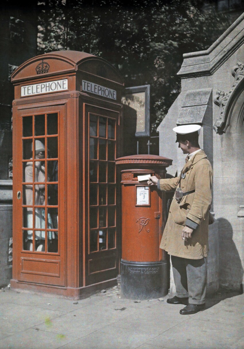 Редкие цветные ретро фотографии Англии 1928 года
