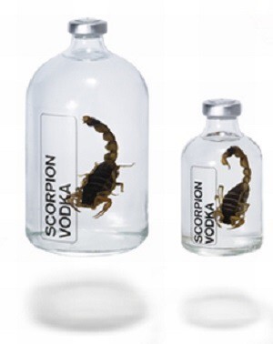 10. А вот и, собственно, Scorpion Vodka – водка со скорпионом: