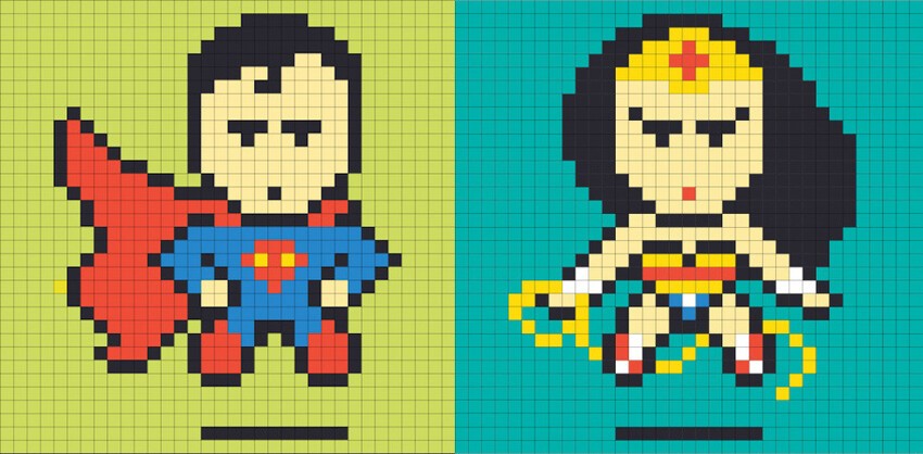 Графический дизайнер решил украсить помещение изображениями супергероев 