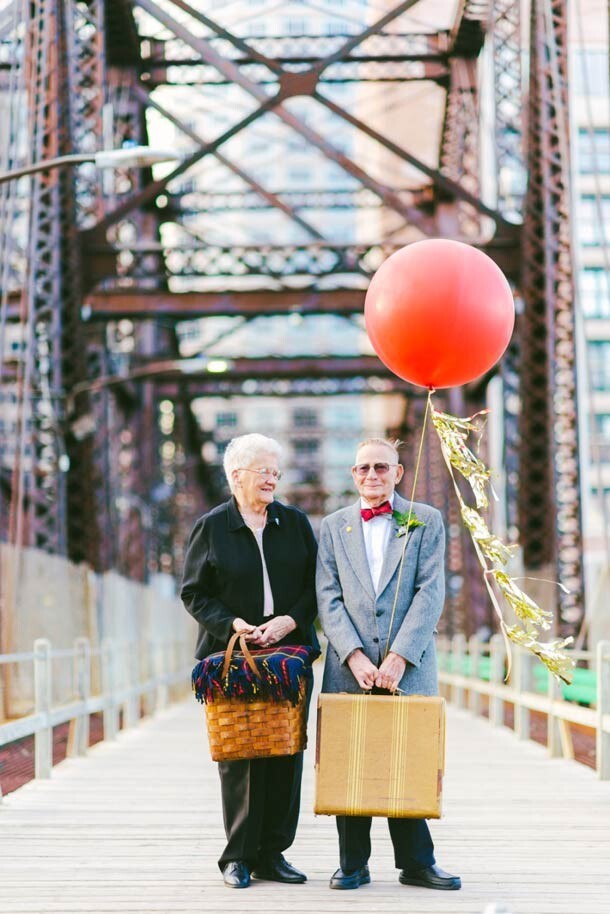 61 год вместе: необычная годовщина свадьбы в стиле мультфильма