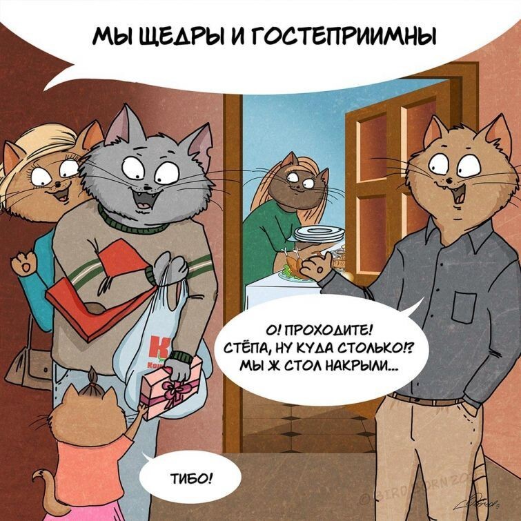 Загадочная русская душа в патриотичных котах