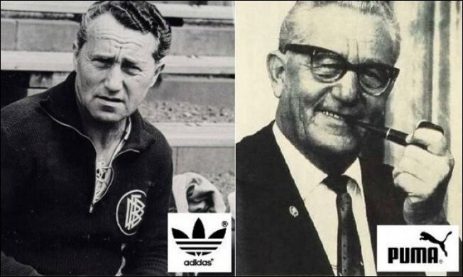 Родные братья Адольф и Рудольф Дасслеры, ставшие основателями Adidas и Puma.