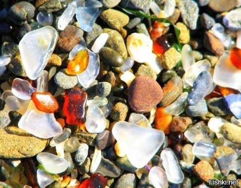 Есть одно интересное местечко – Glass Beach, Fort Bragg, California, USA (Сте...