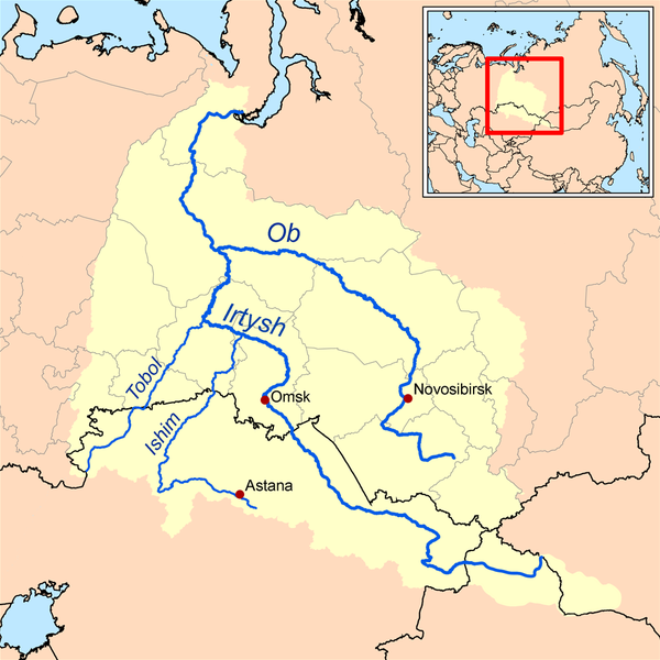 1. Река Обь –  самая большая река России